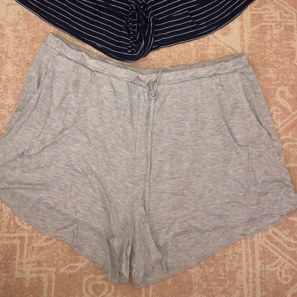Gray sleep shorts